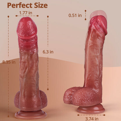8.46IN Thrusting Heating Dildo Vibrator for Deep Pleasure