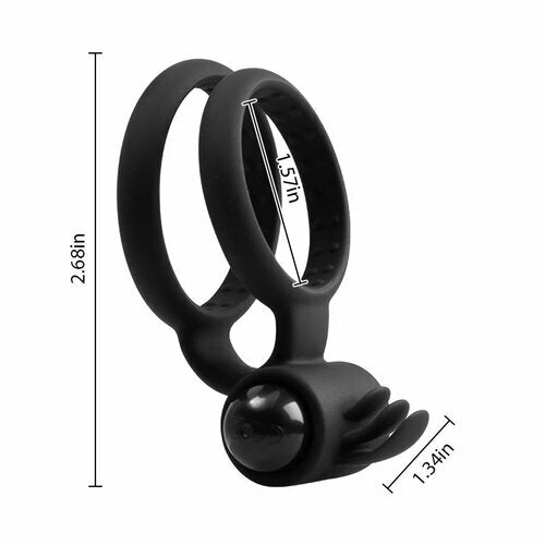 MLtoys powered Cock Ring for Clitoris & Testicles Stimulation Lasting Stronger Vibrator