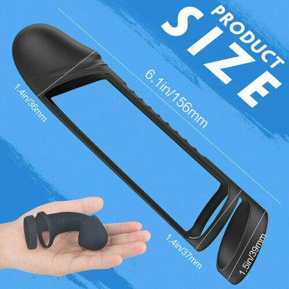 MLtoys Silicone Double Cock Ring Glans Coverage For Men Erection